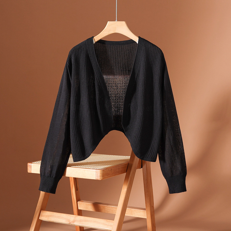 Avery Silk Knit Cardigan