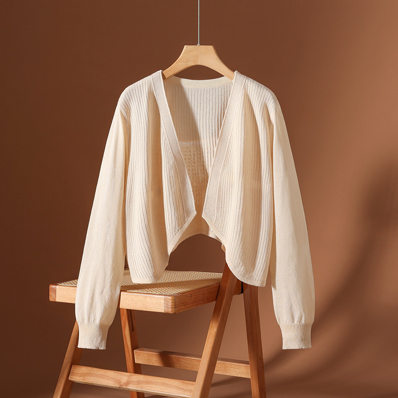 Avery Silk Knit Cardigan