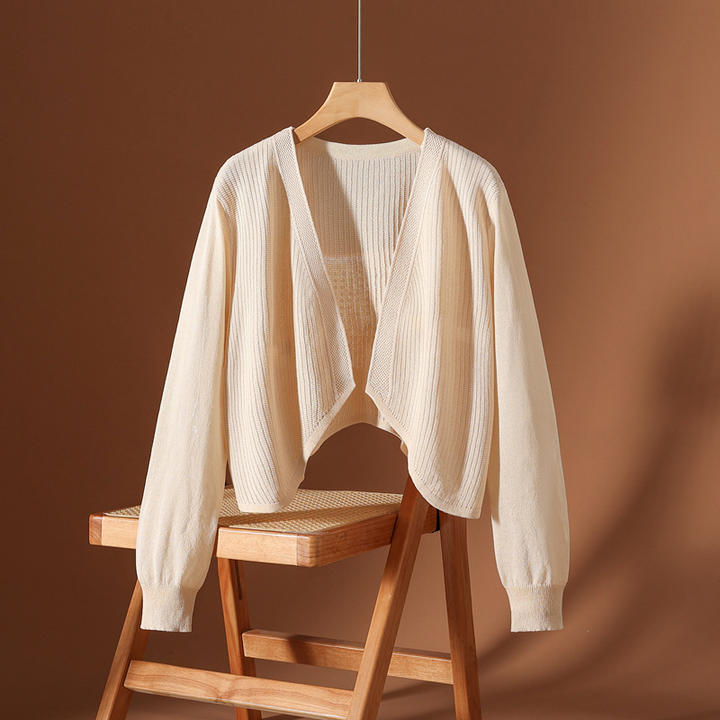 Avery Silk Knit Cardigan