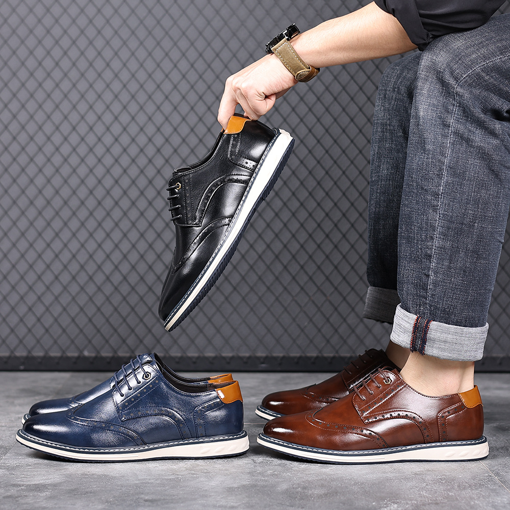 Luca Leather Brogue Sneakers