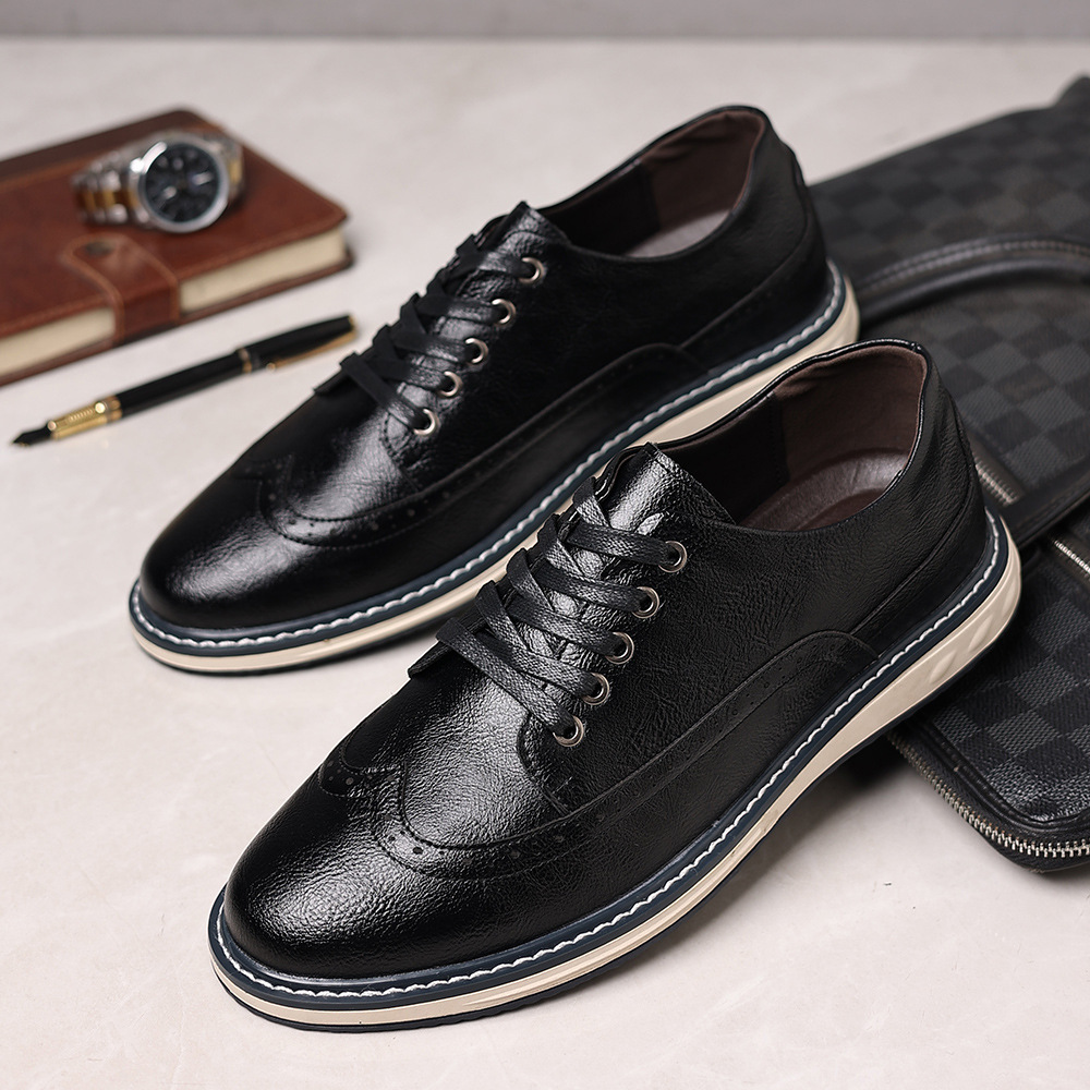 Lucas Leather Brogue Sneakers