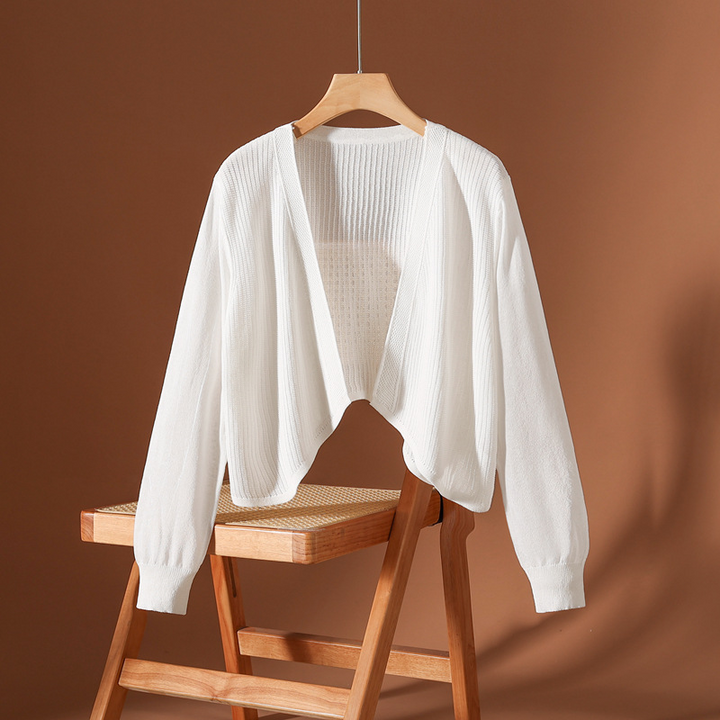 Avery Silk Knit Cardigan