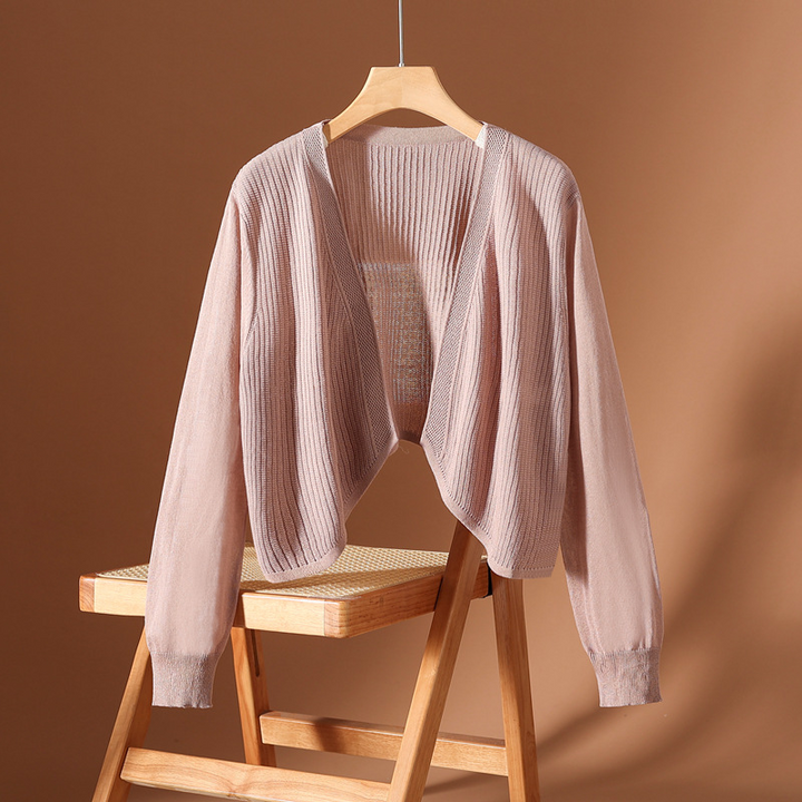 Avery Silk Knit Cardigan