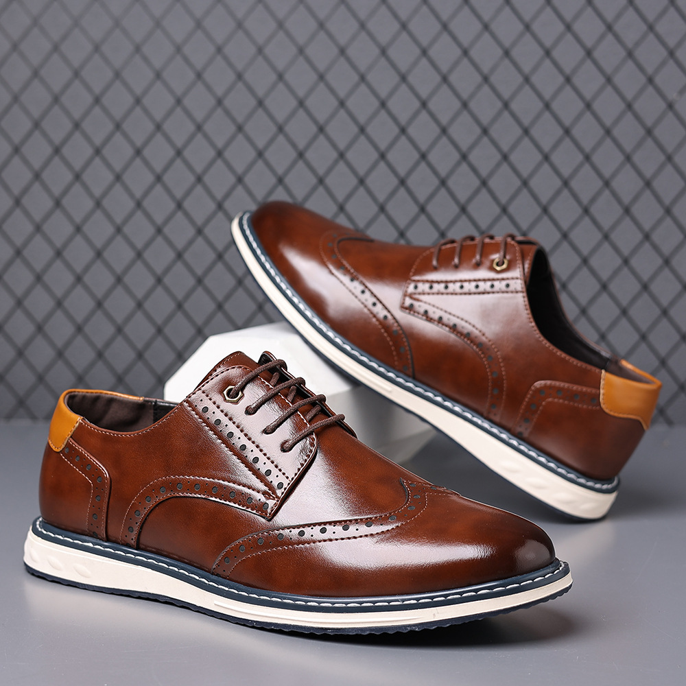 Luca Leather Brogue Sneakers