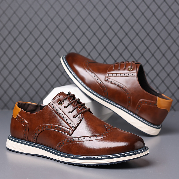 Luca Leather Brogue Sneakers