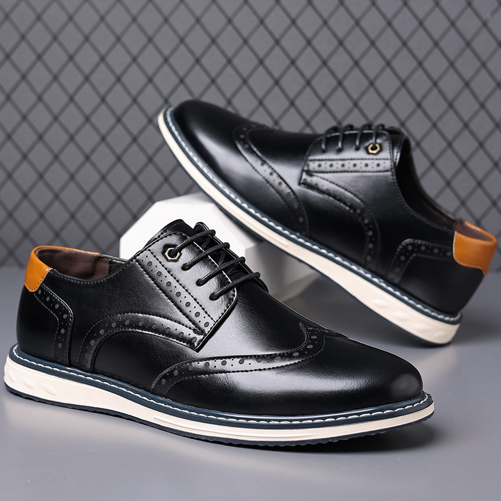 Luca Leather Brogue Sneakers