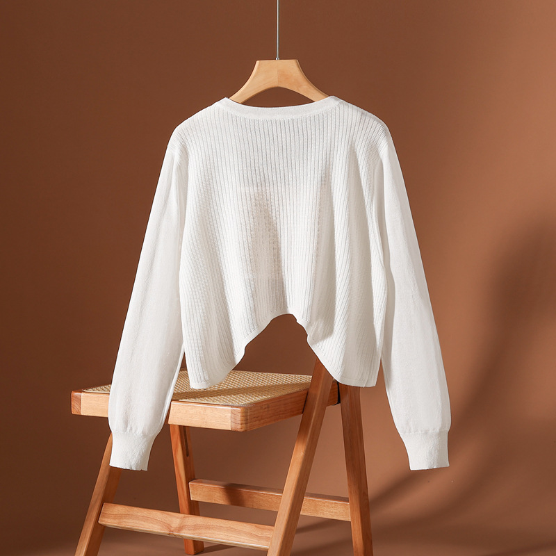 Avery Silk Knit Cardigan