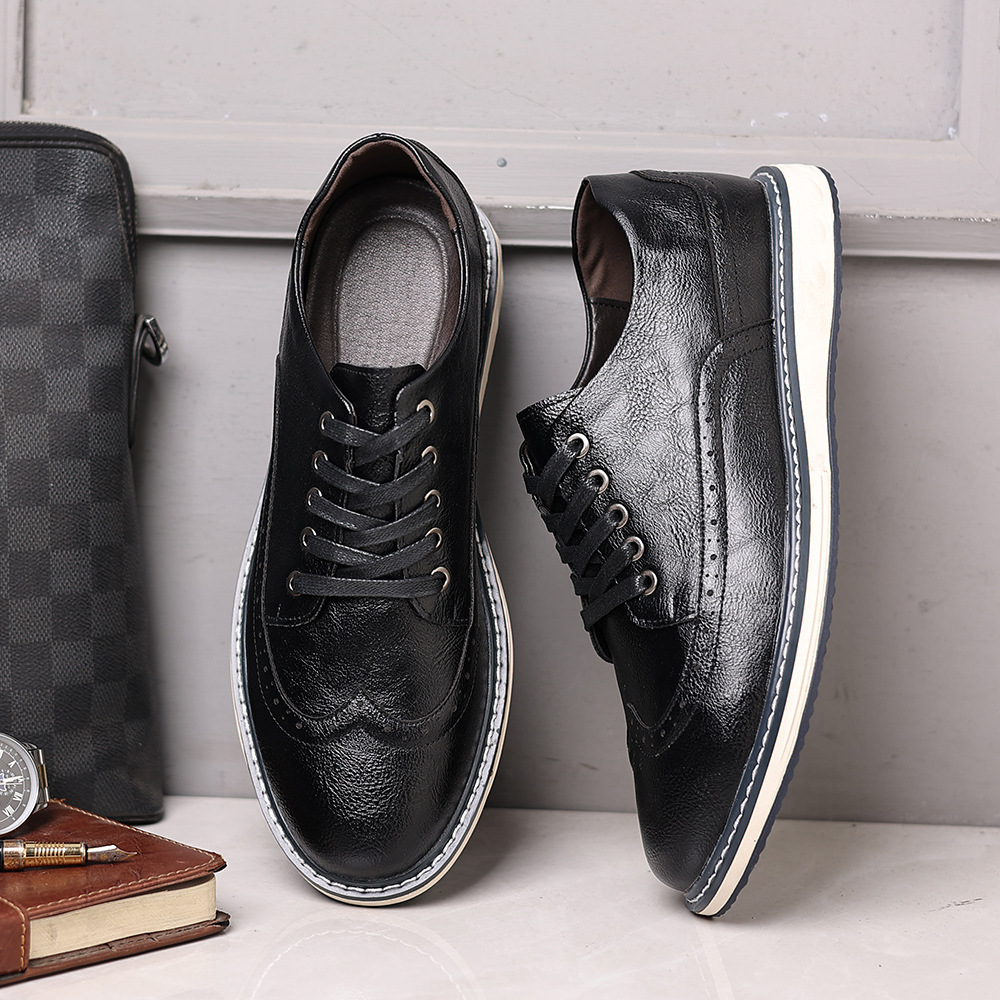 Lucas Leather Brogue Sneakers