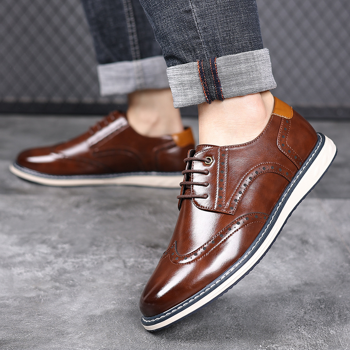 Luca Leather Brogue Sneakers