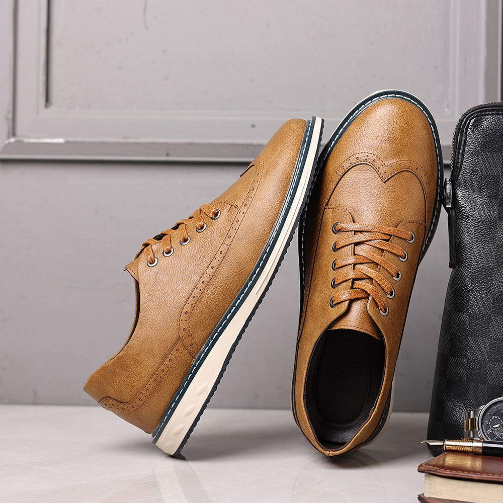 Lucas Leather Brogue Sneakers