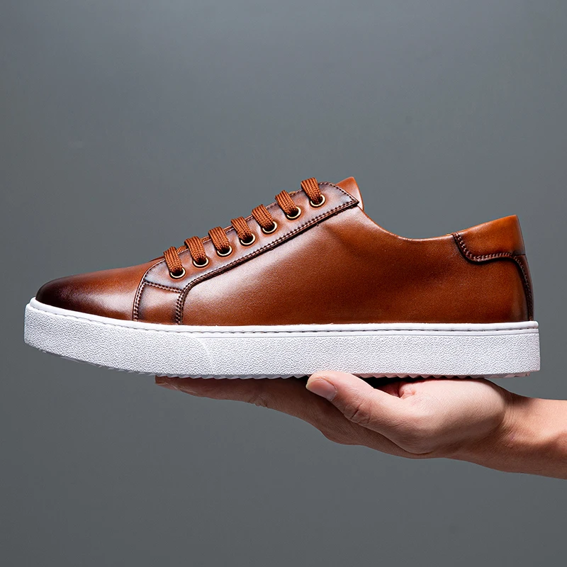 Lusso Italia Leather Sneakers