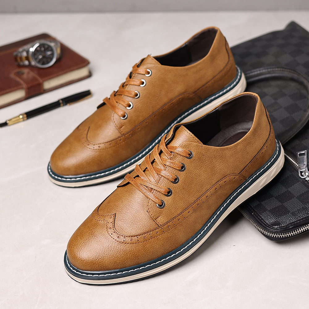 Lucas Leather Brogue Sneakers