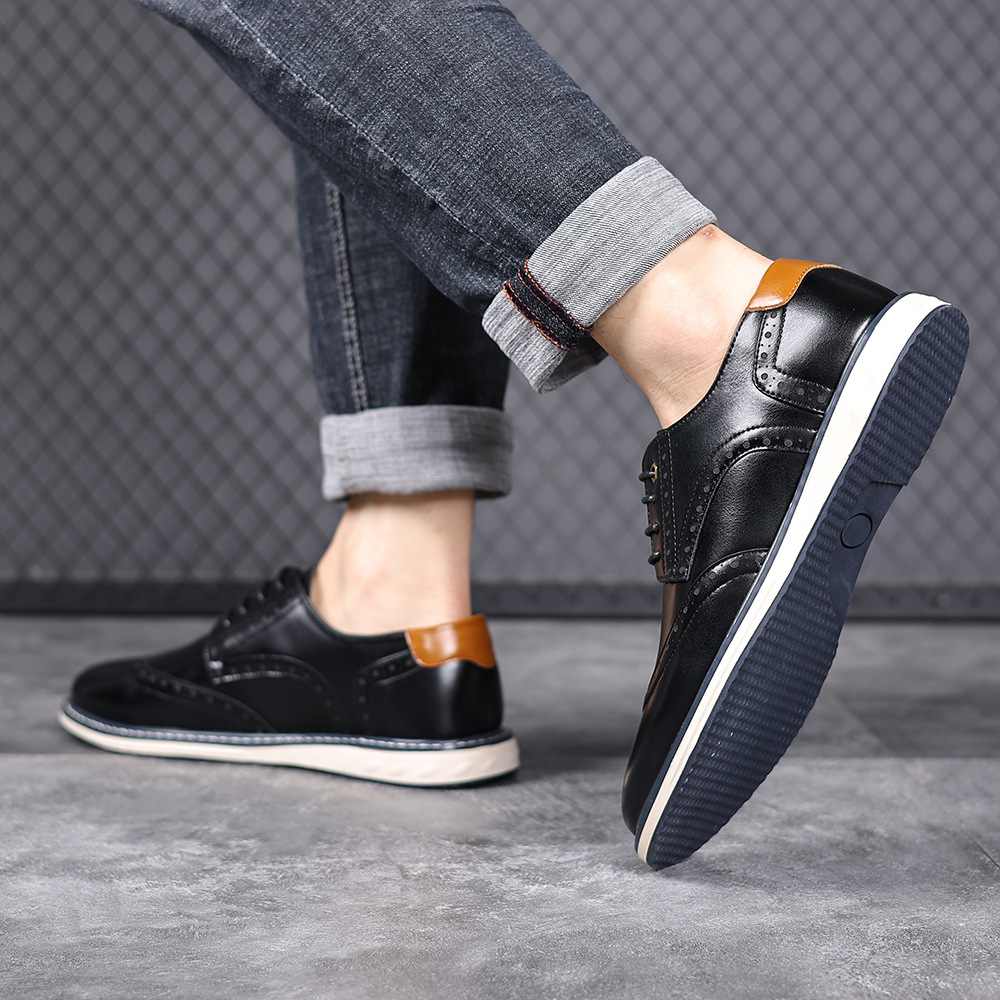 Luca Leather Brogue Sneakers