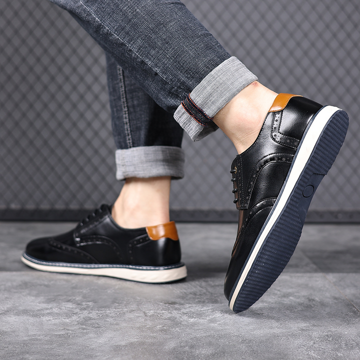 Luca Leather Brogue Sneakers
