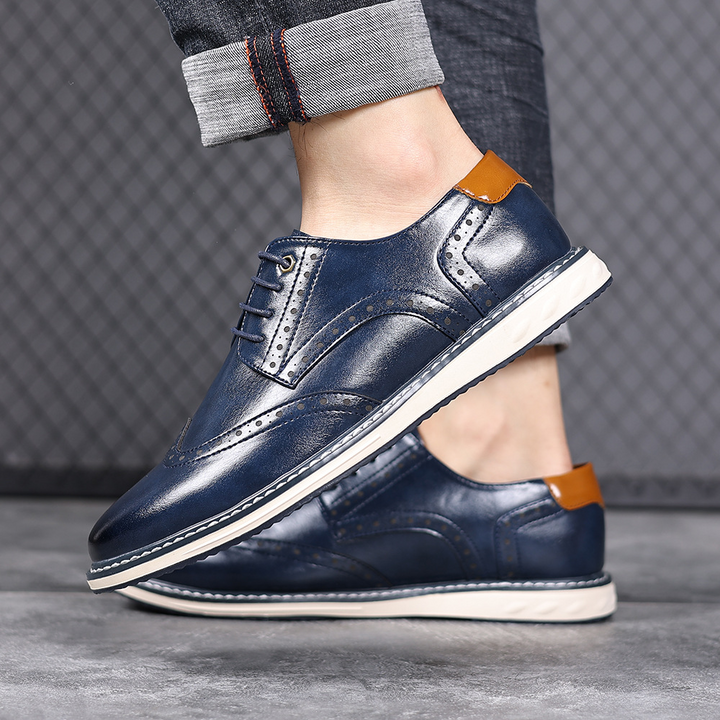 Luca Leather Brogue Sneakers