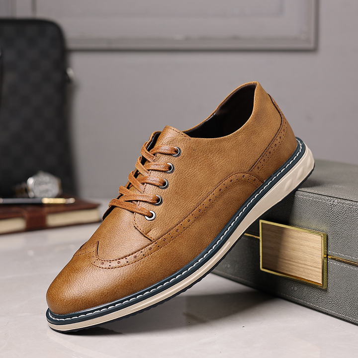Lucas Leather Brogue Sneakers