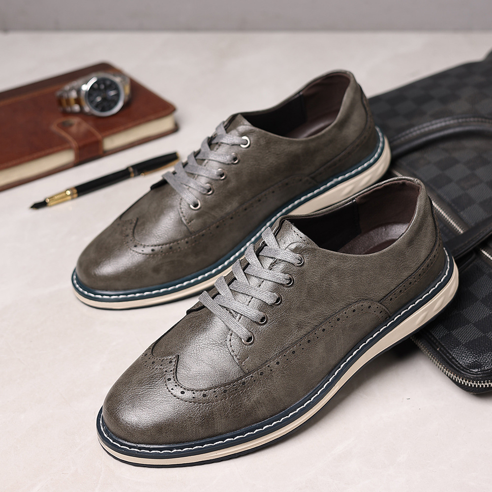 Lucas Leather Brogue Sneakers