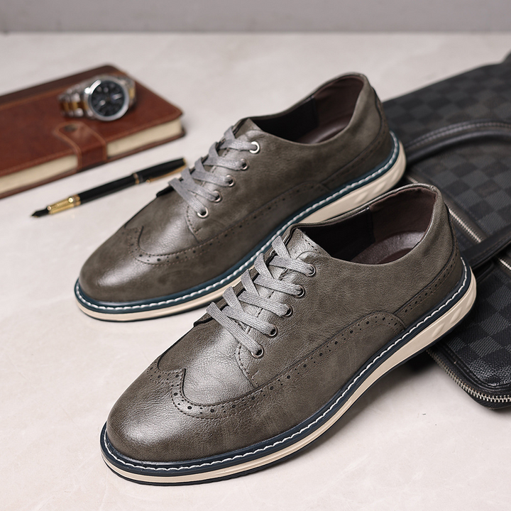 Lucas Leather Brogue Sneakers