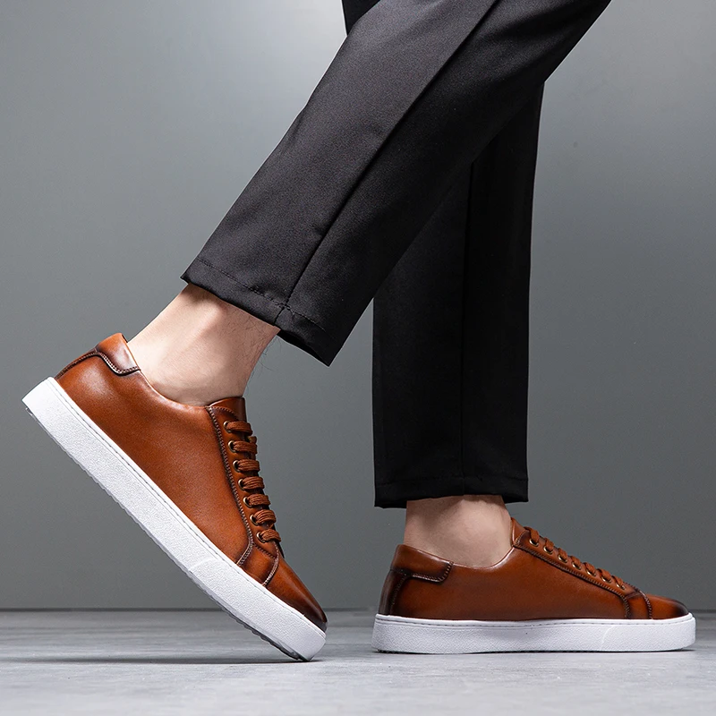 Lusso Italia Leather Sneakers