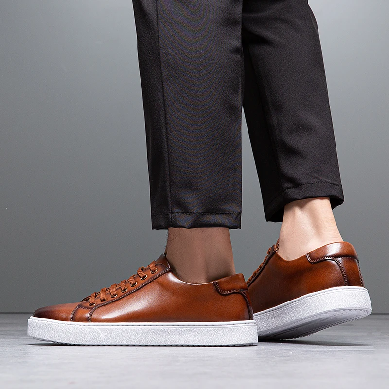 Lusso Italia Leather Sneakers