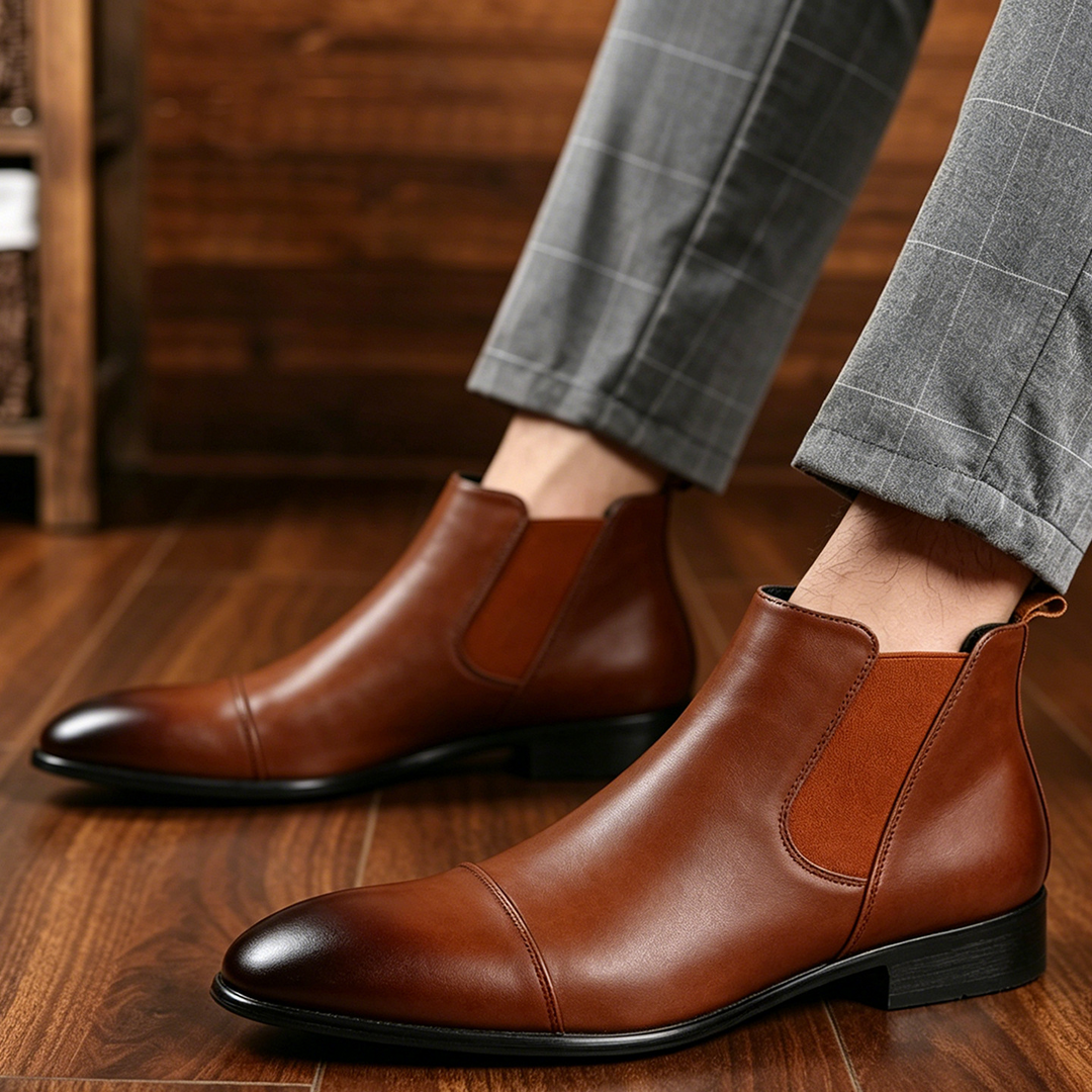 Verona Leather Chelsea Boots