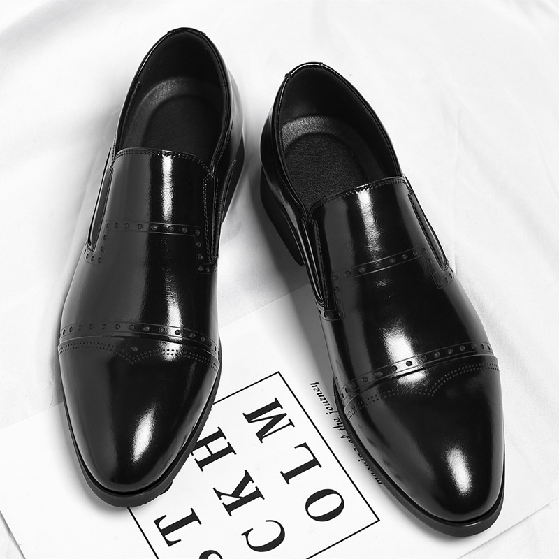 Matteo Leather Brogue Loafers