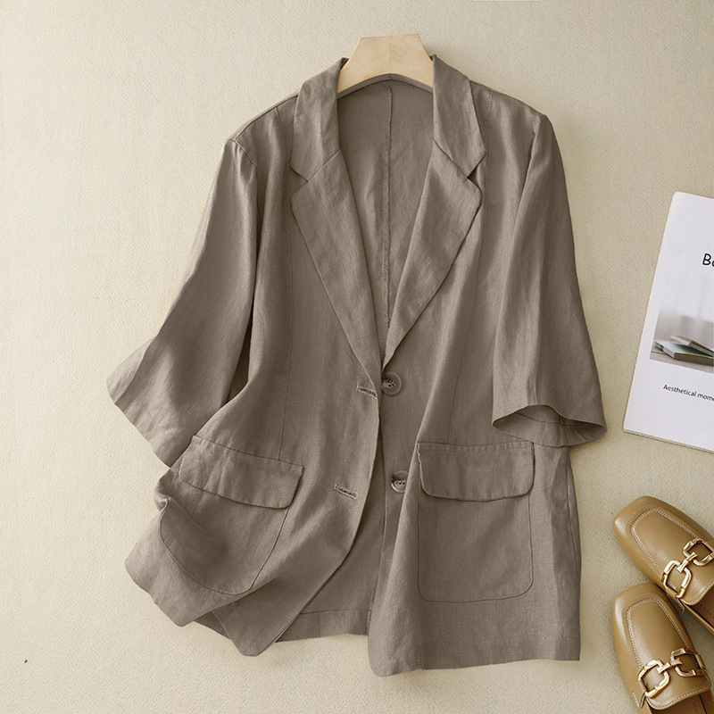 Ella Linen Blazer