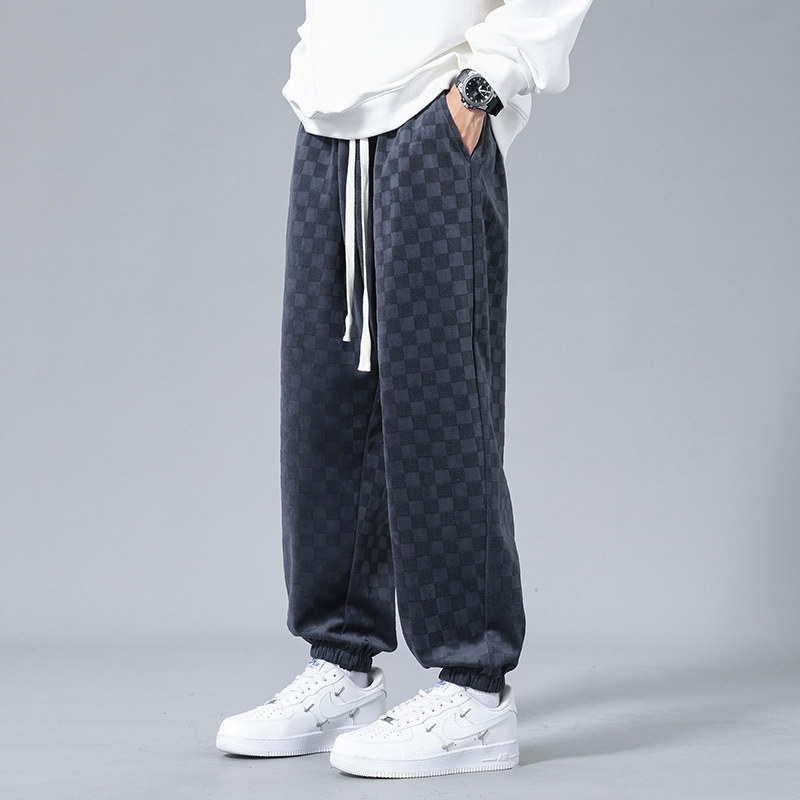 Andre Corduroy Checkered Joggers