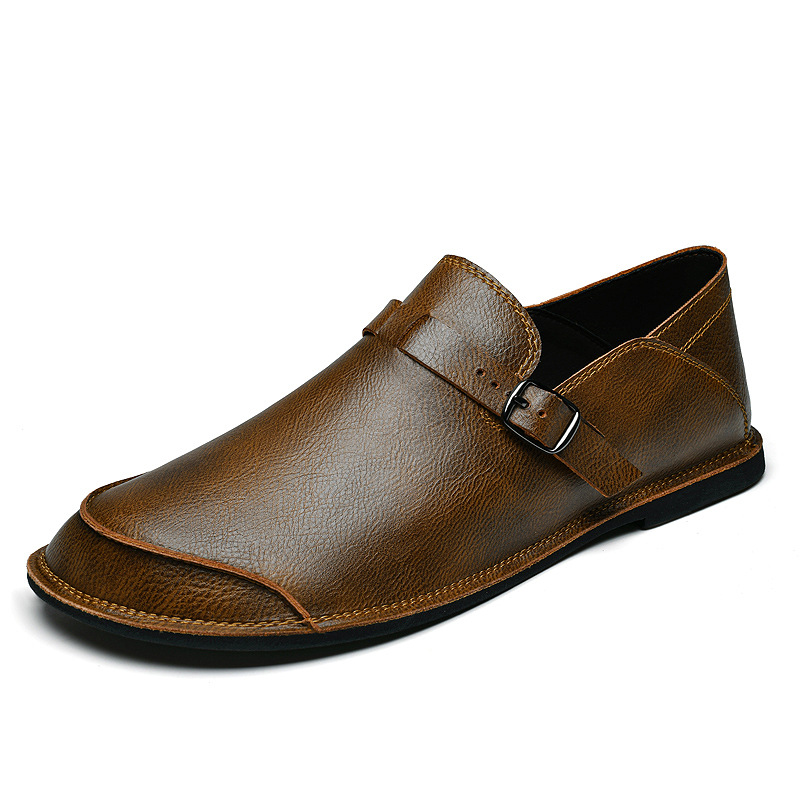 Firenze Leather Buckle Loafers