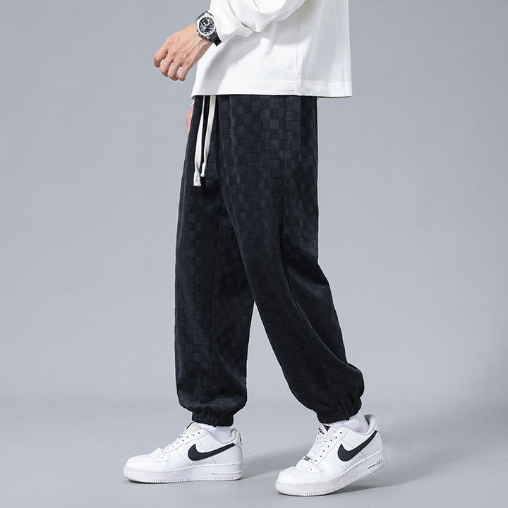 Andre Corduroy Checkered Joggers