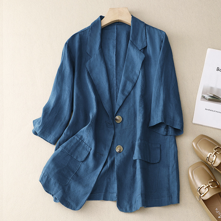 Ella Linen Blazer