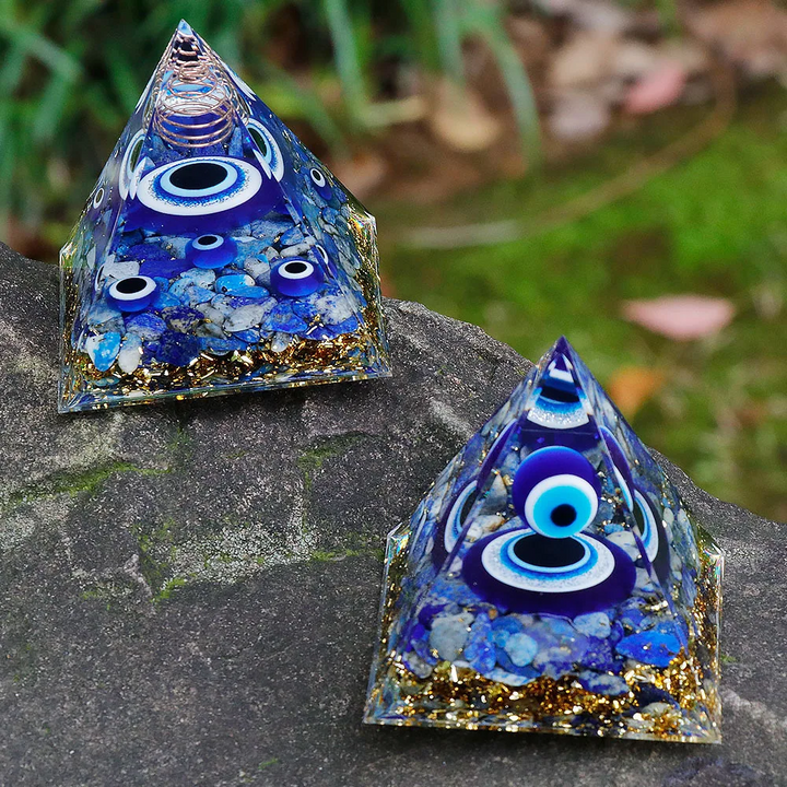 Mystic Eye Crystal Pyramid