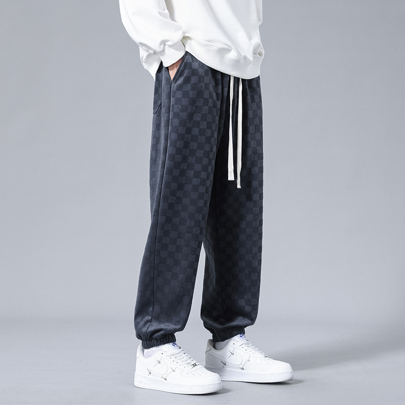Andre Corduroy Checkered Joggers