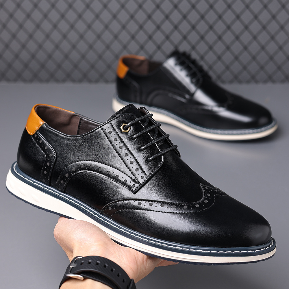 Luca Leather Brogue Sneakers