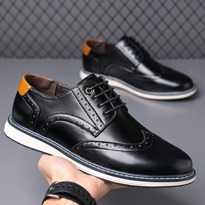 Luca Leather Brogue Sneakers