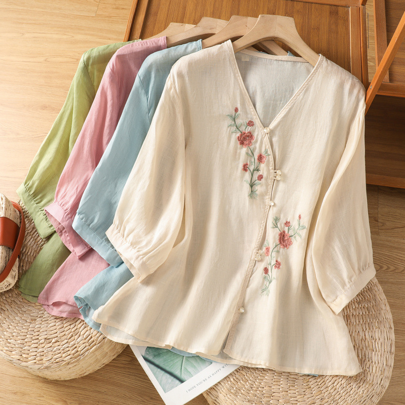 Everly Linen Blouse