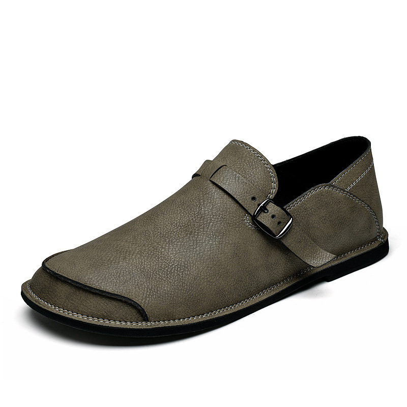 Firenze Leather Buckle Loafers
