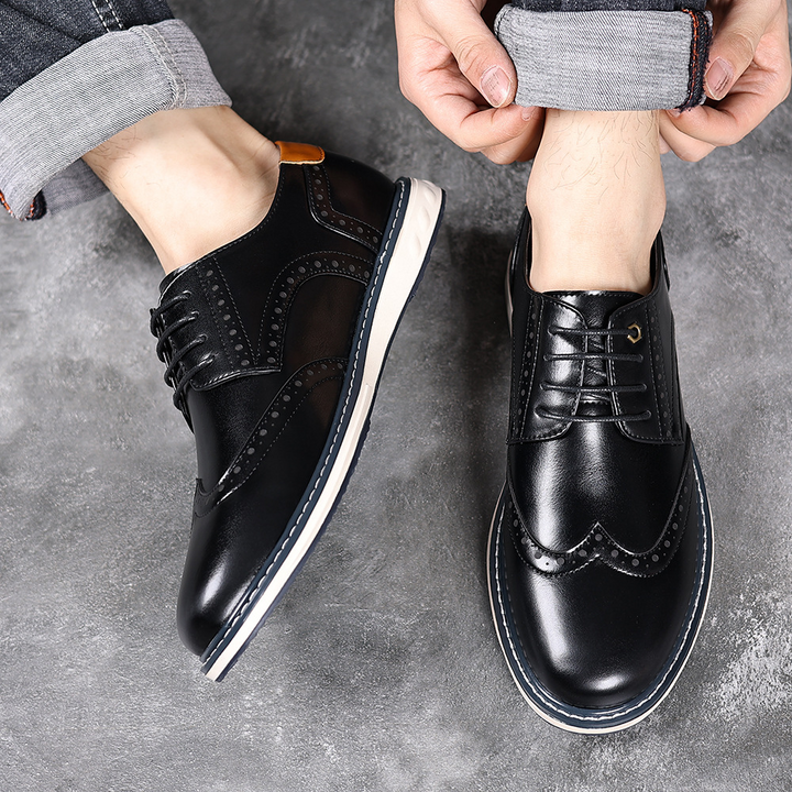Luca Leather Brogue Sneakers