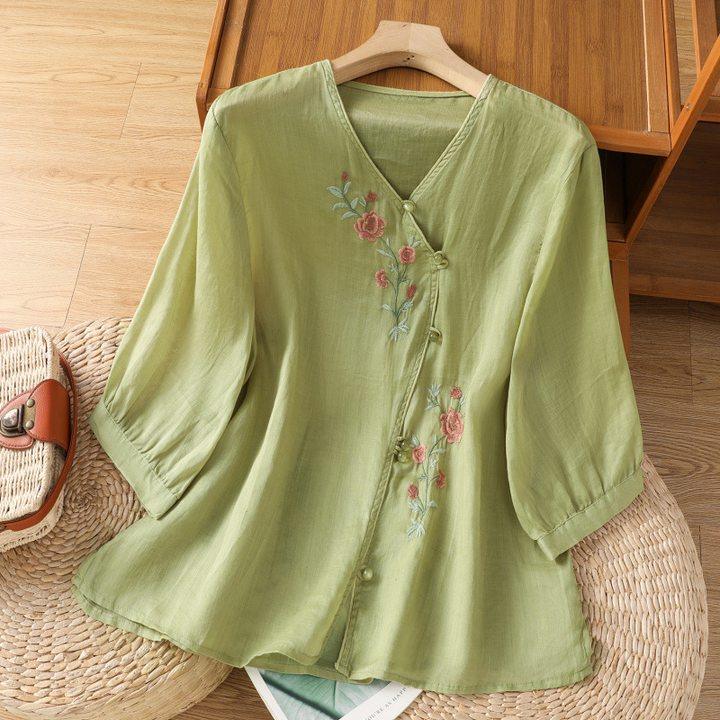 Everly Linen Blouse