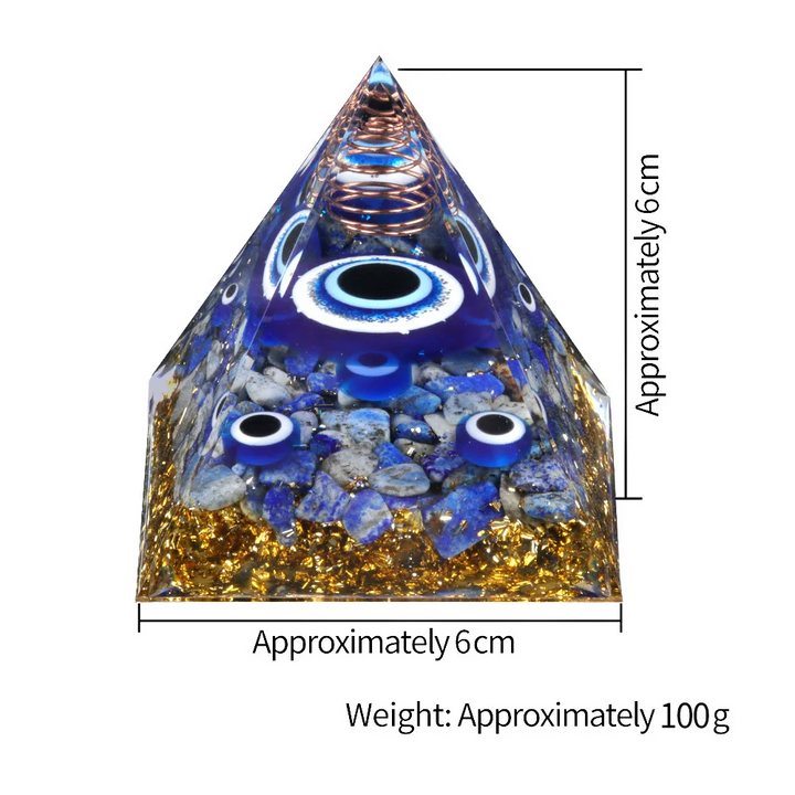 Mystic Eye Crystal Pyramid