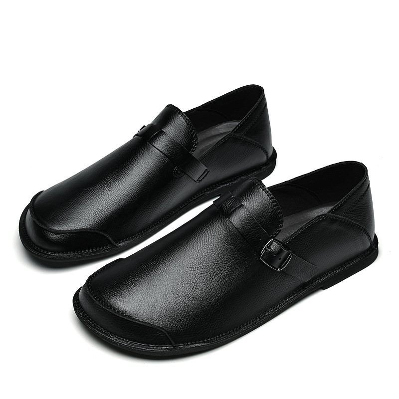 Firenze Leather Buckle Loafers
