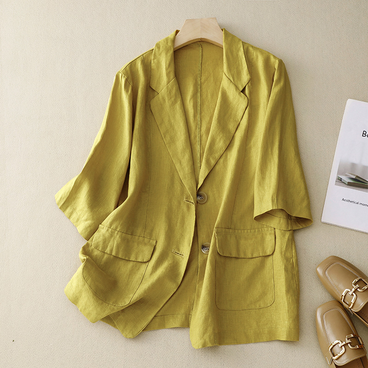 Ella Linen Blazer