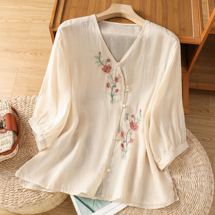 Everly Linen Blouse