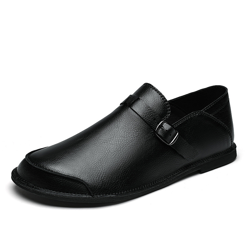 Firenze Leather Buckle Loafers