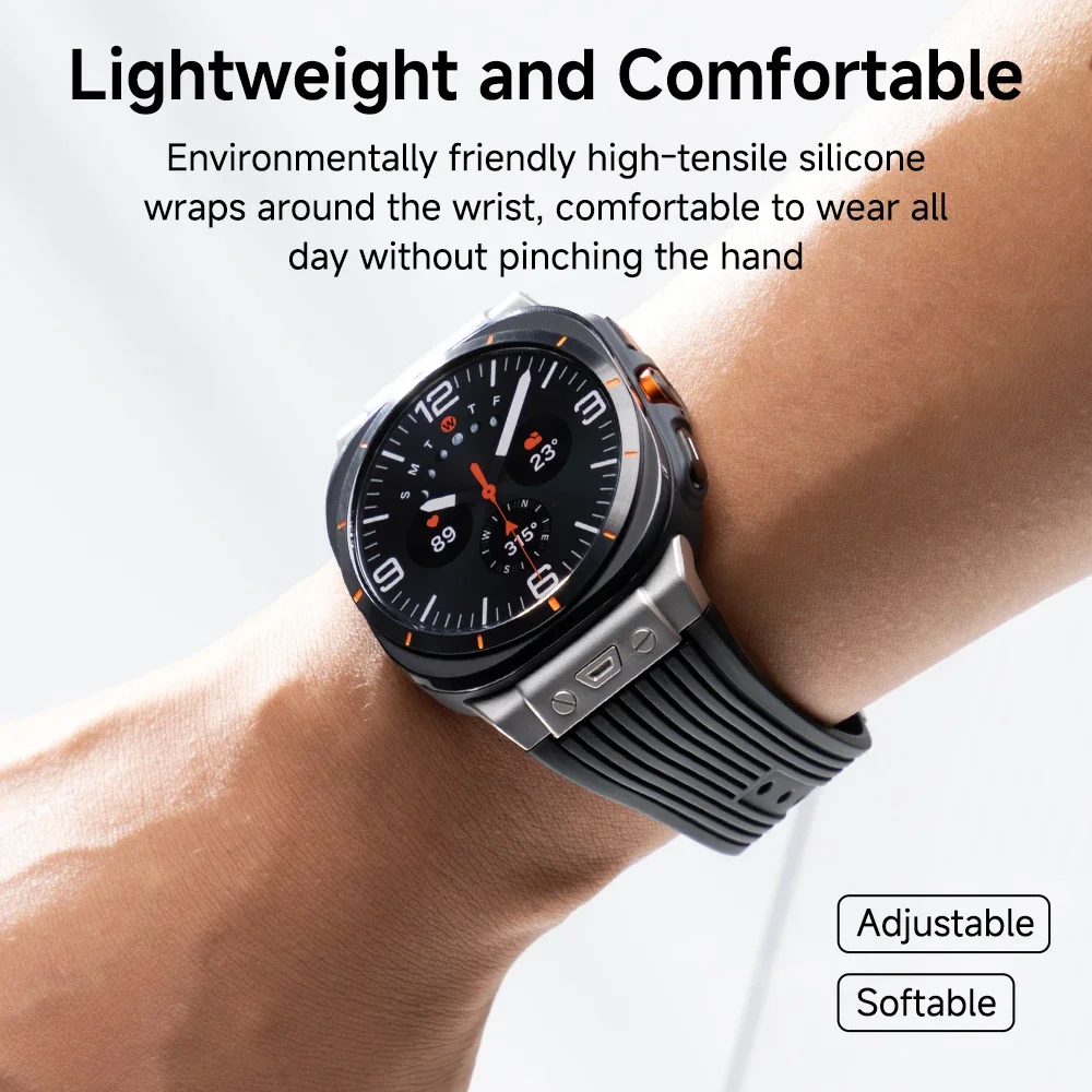 Streamlined Galaxy Watch Ultra Silicone Band