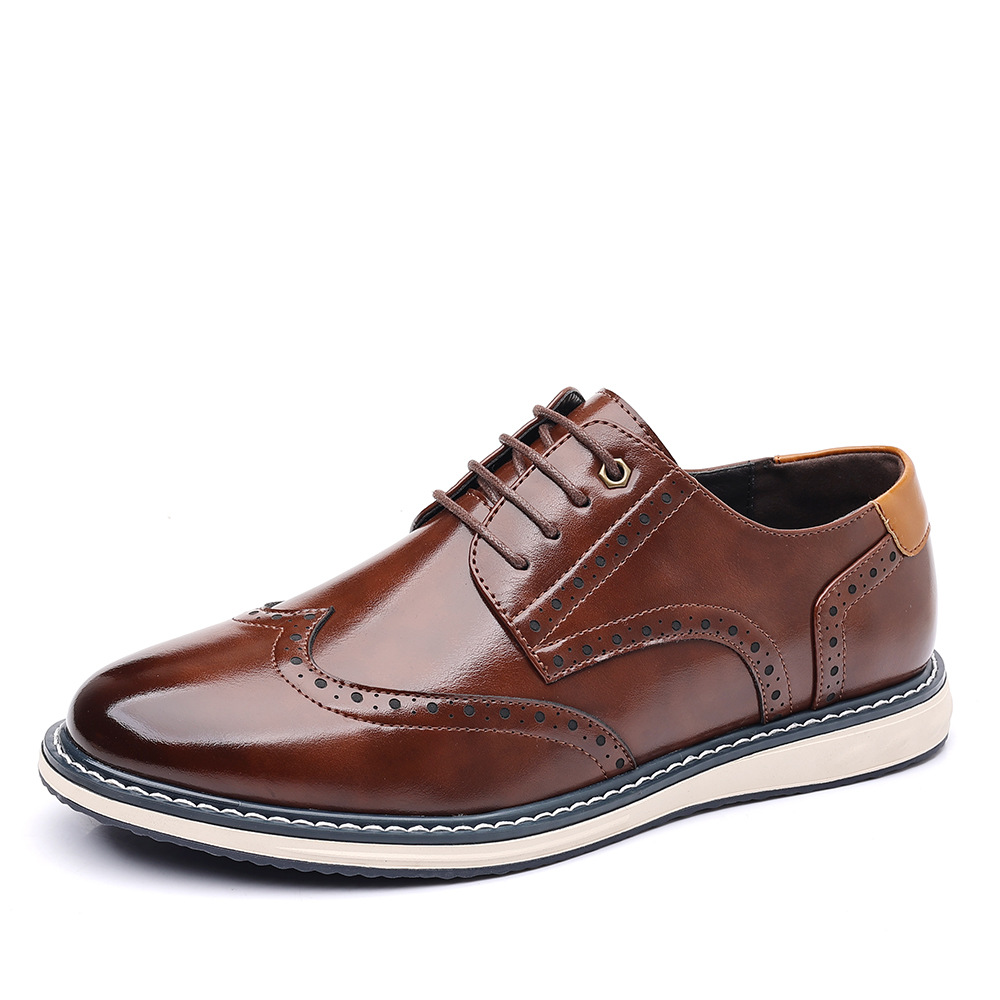 Luca Leather Brogue Sneakers