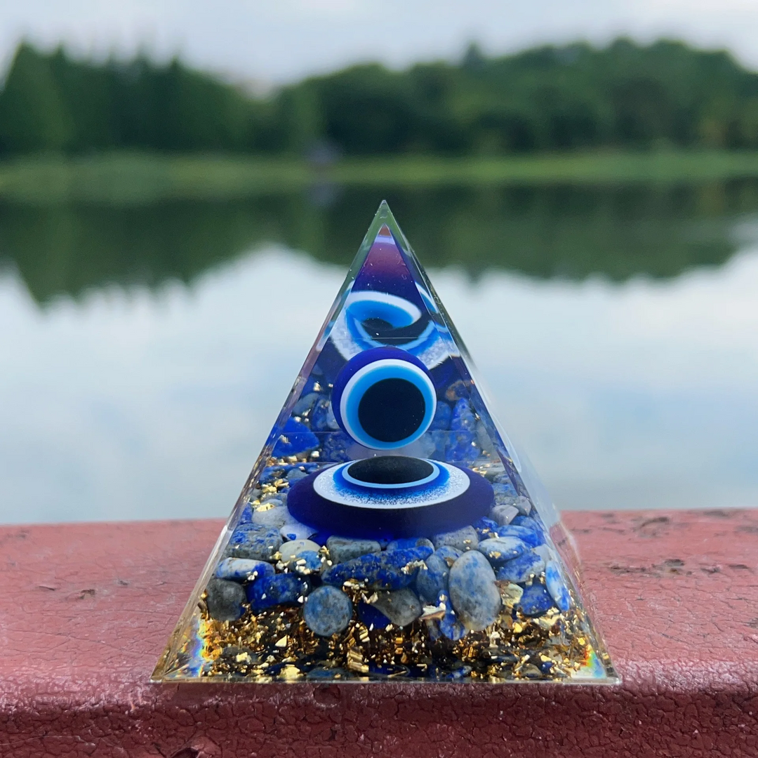 Mystic Eye Crystal Pyramid