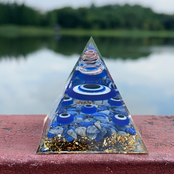 Mystic Eye Crystal Pyramid