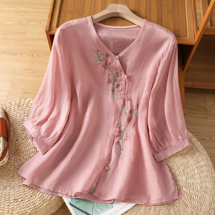 Everly Linen Blouse