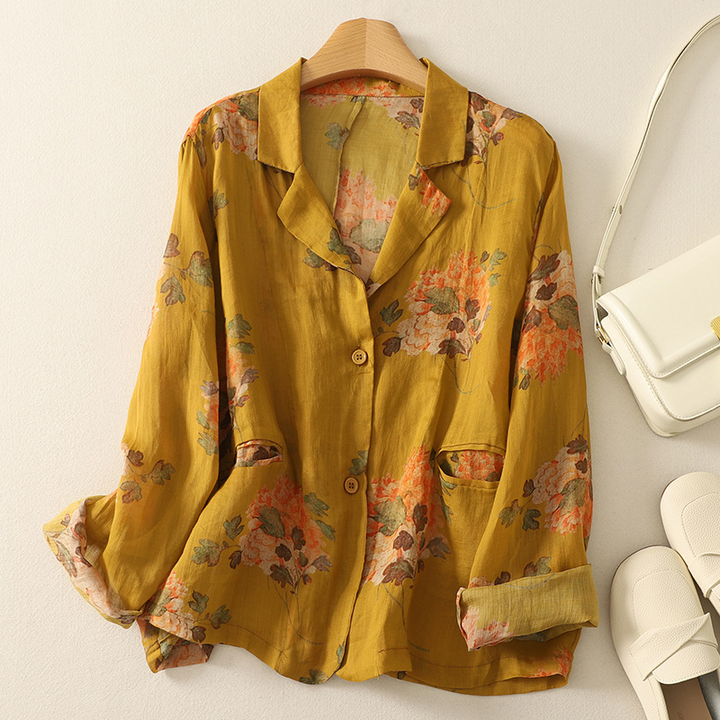 Lila Floral Blouse